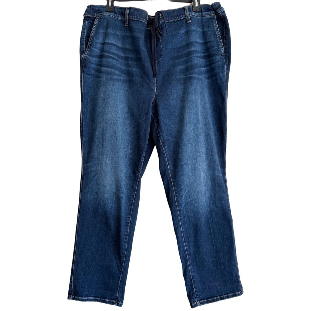 TORRID Casual Stretchy Weekend Boyfriend Straight Drawstring Waist Jeans 5XT NWT - Picture 4 of 8